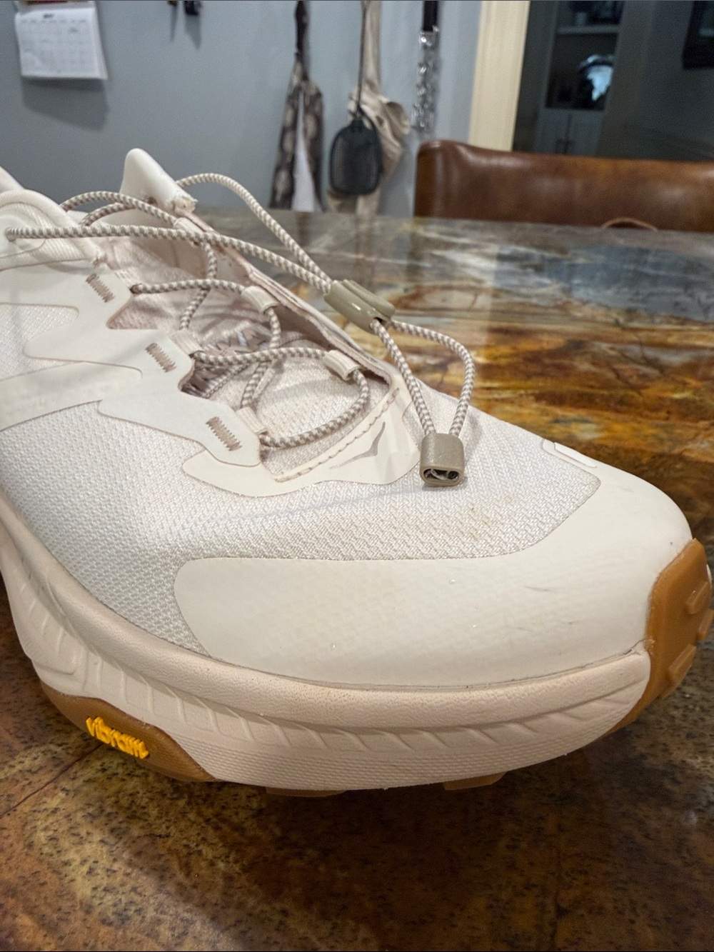 Hoka Transport Women’s White / tan Lightweight Running Sneakers size 10B - Picture 9 of 14